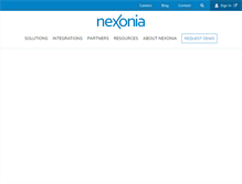 Tablet Screenshot of nexonia.com